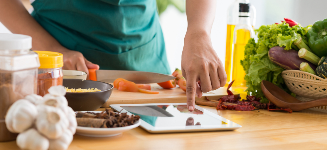 Image of a personal trainer creating macro-friendly, high-protein recipes for their clients